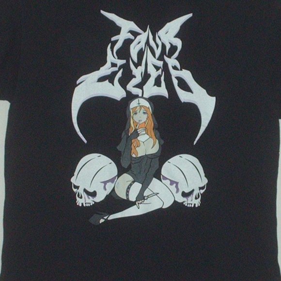 Four Eyes Anime Nun T-shirt - new - size large - Picture 2 of 4